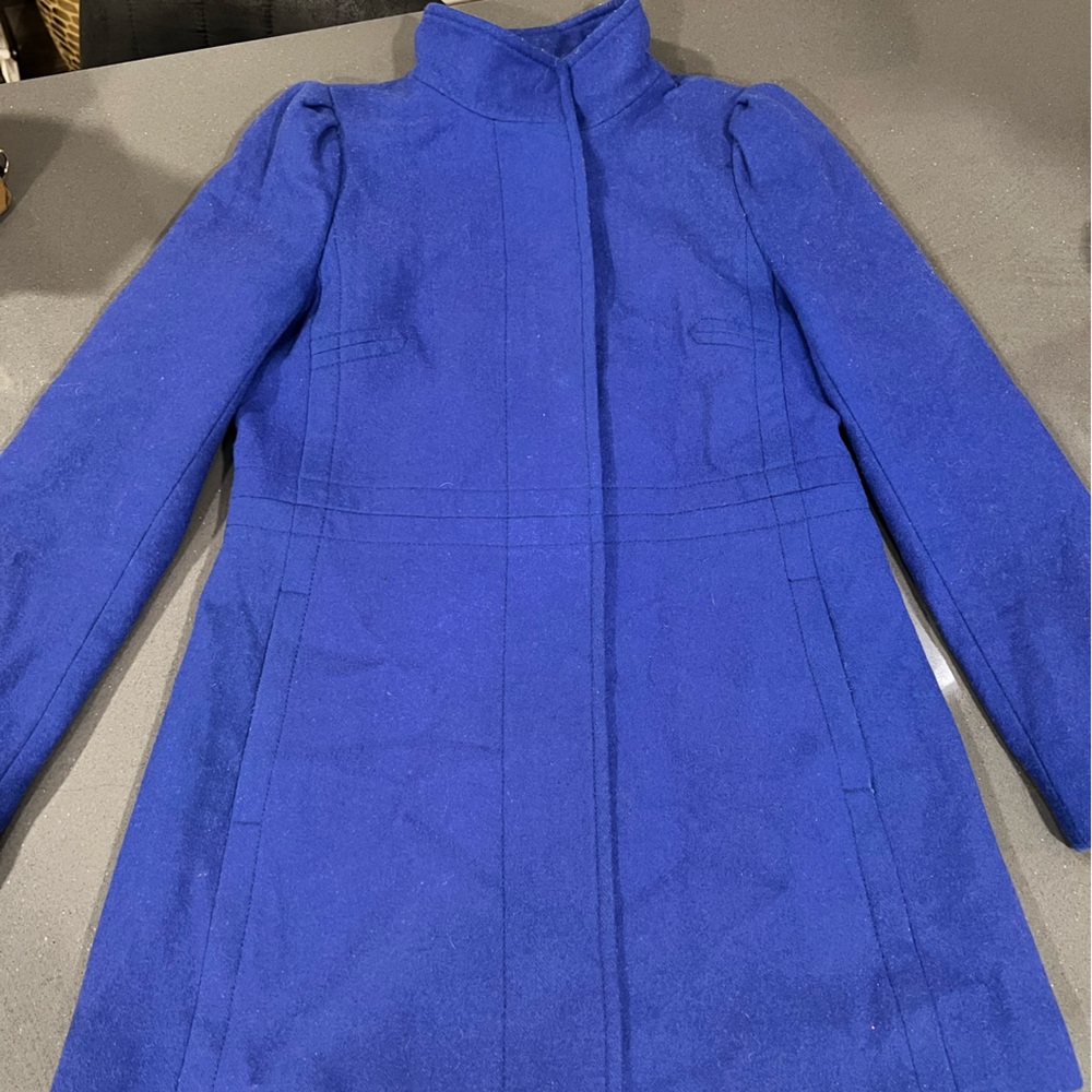 Banana Republic Blue Wool Coat